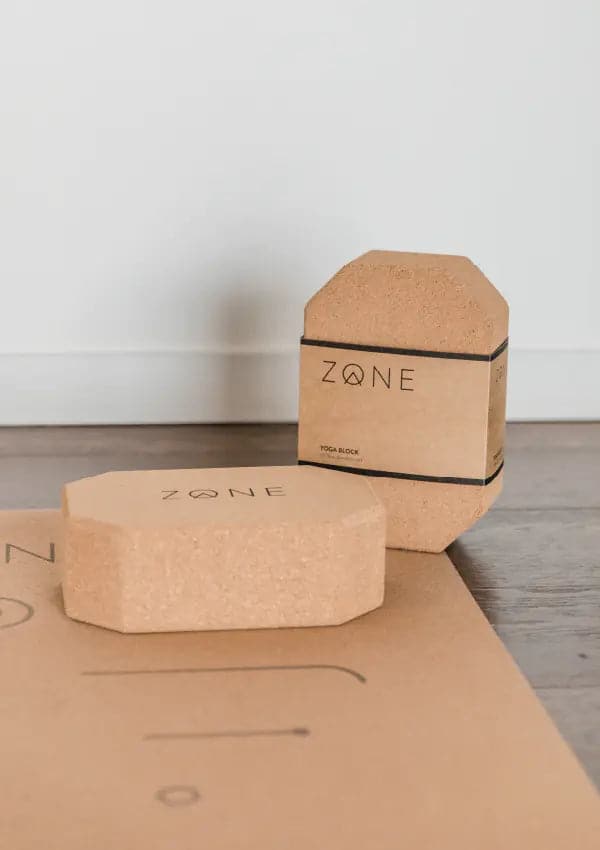 Cork Yoga Mat and Blocks Combo ZONE