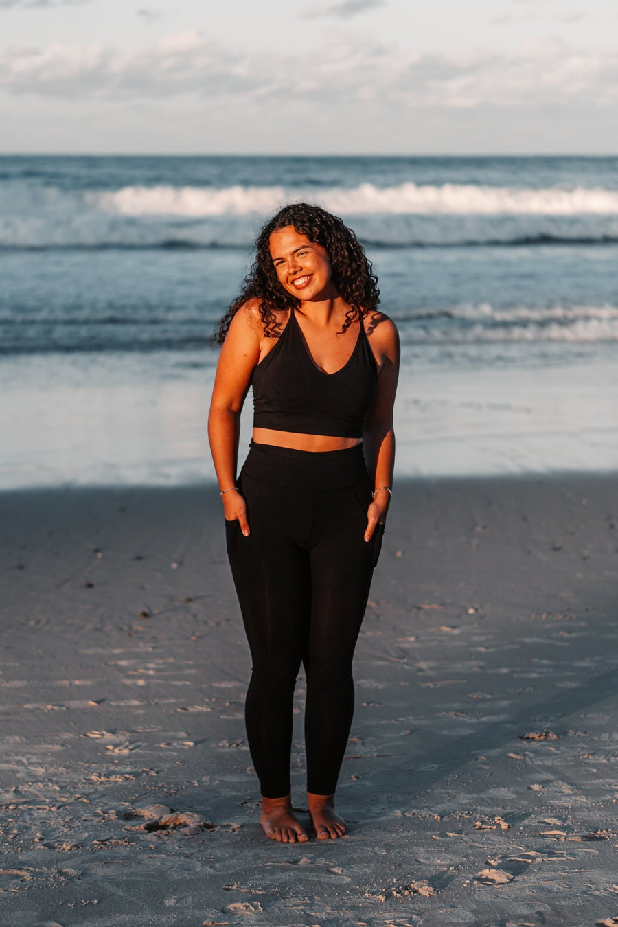 Black yoga leggings  - Non Toxic Activewear