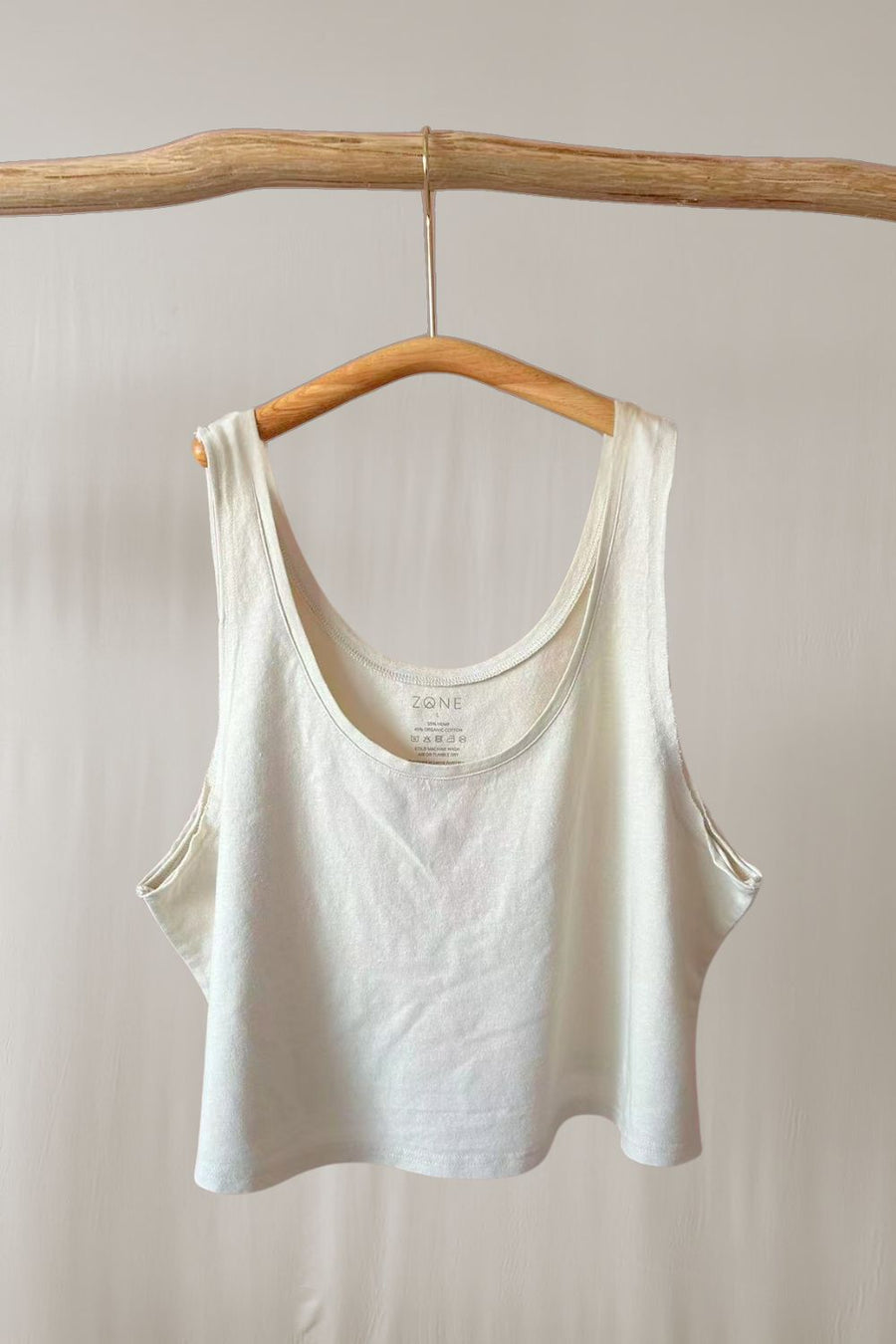 Cropped Hemp Tank ZONE
