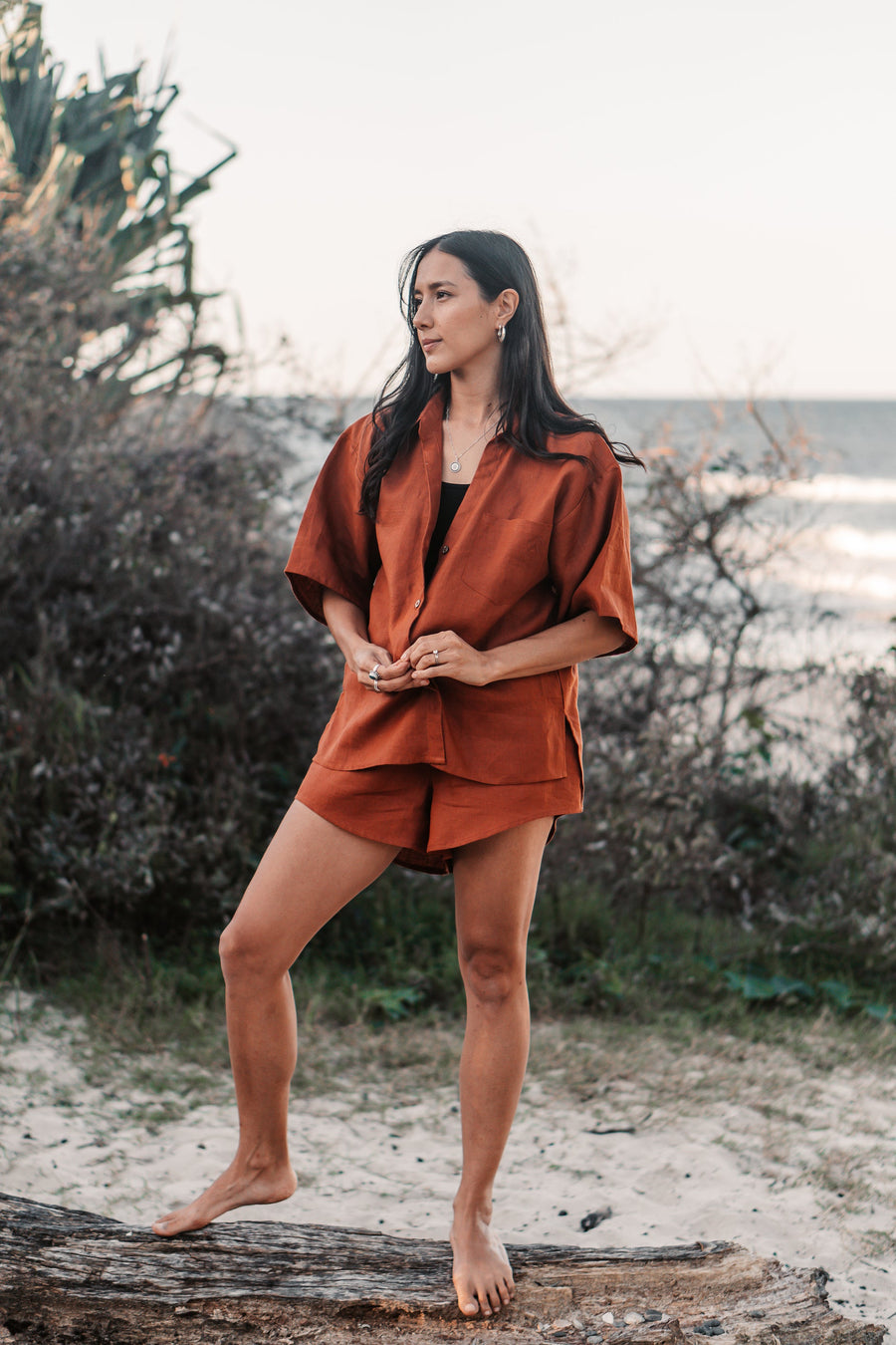 Hemp Linen Half Sleeved Shirt ZONE