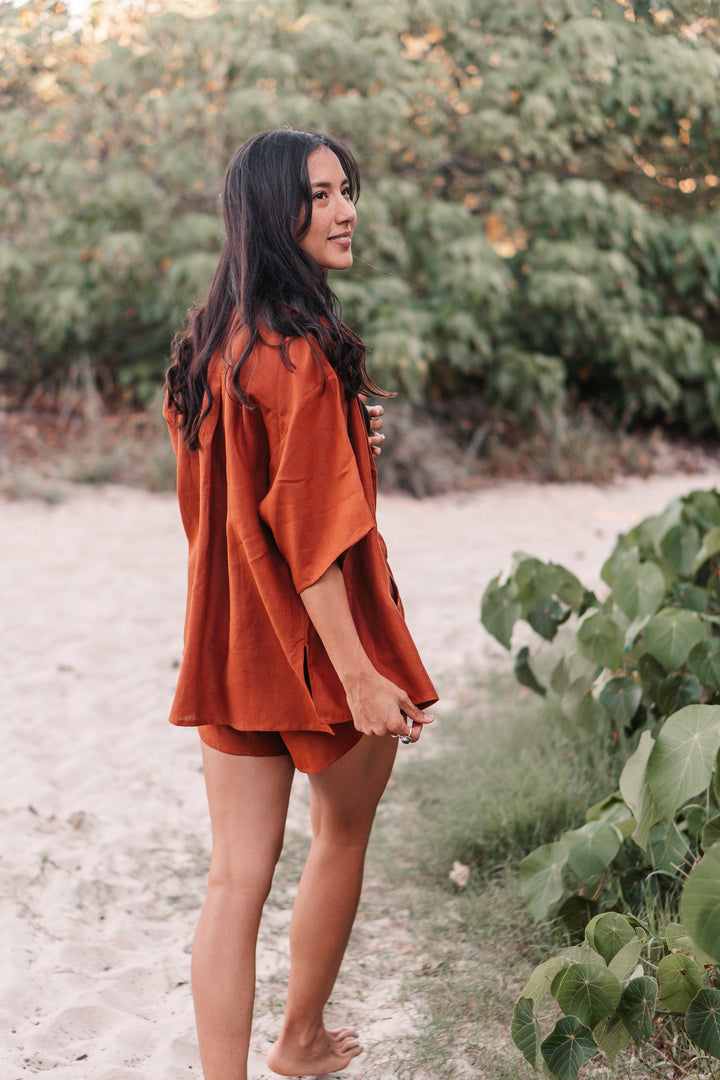 Hemp Linen Short & Shirt Set ZONE