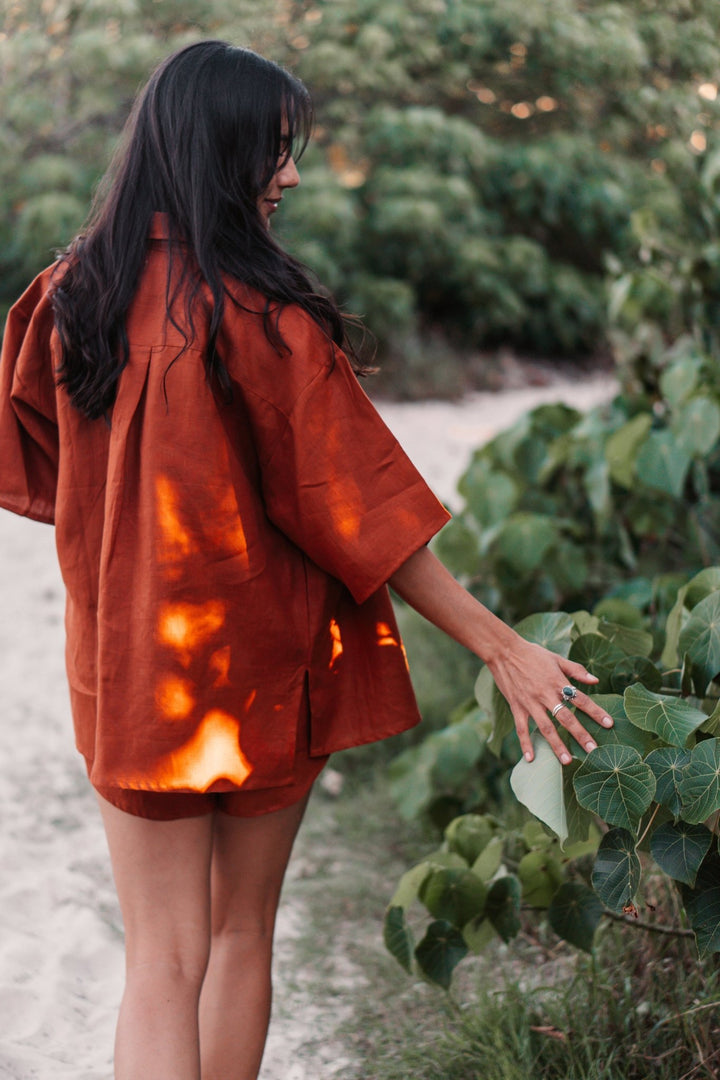 Hemp Linen Half Sleeved Shirt ZONE