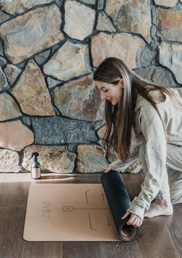 Cork Yoga Mat and Blocks Combo ZONE