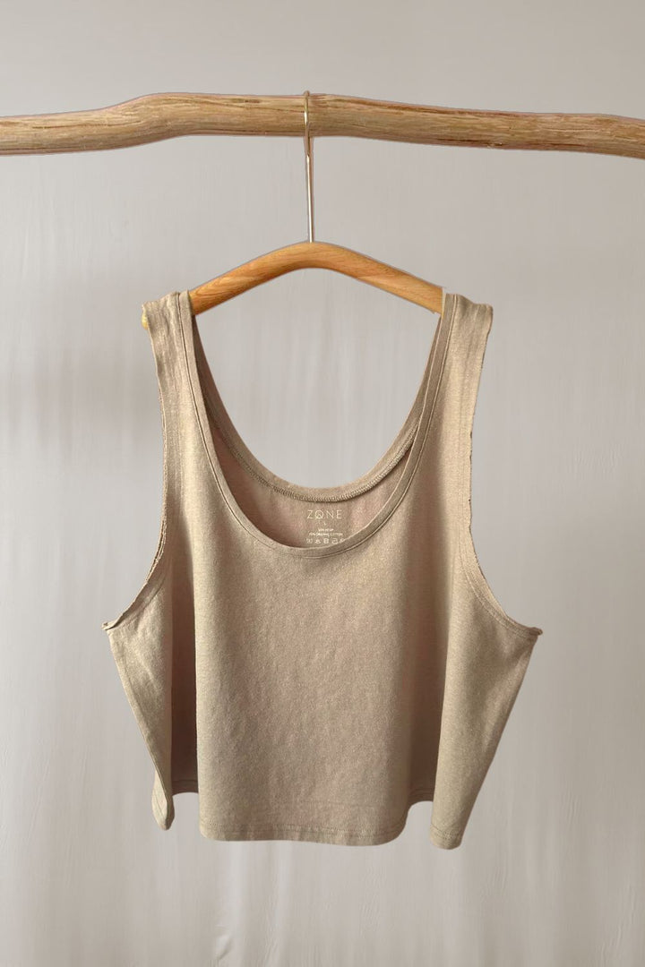 Cropped Hemp Tank ZONE