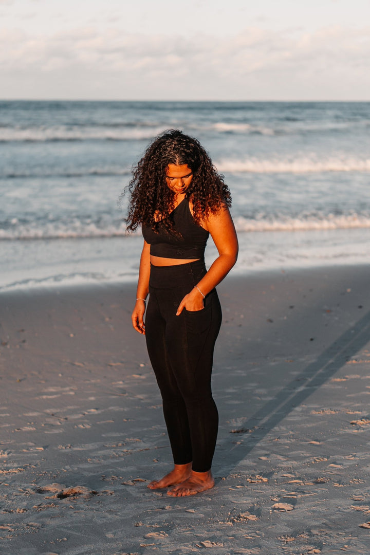 Hemp  and organic cotton leggings with pockets