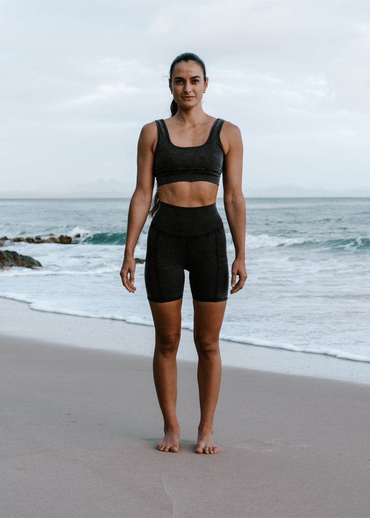 Black bike shorts