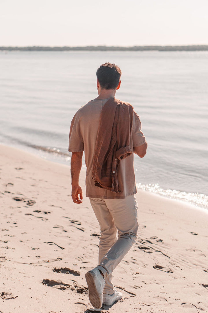 unisex oversized t shirt on male