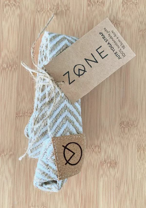 Jute Yoga Strap in Cream/Natural 140cm ZONE