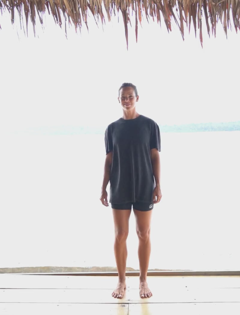 ladies hemp and organic cotton oversized t shirt
