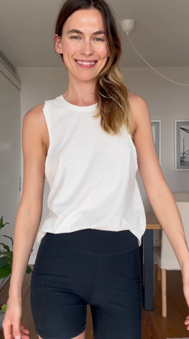 unisex hem muscle tank
