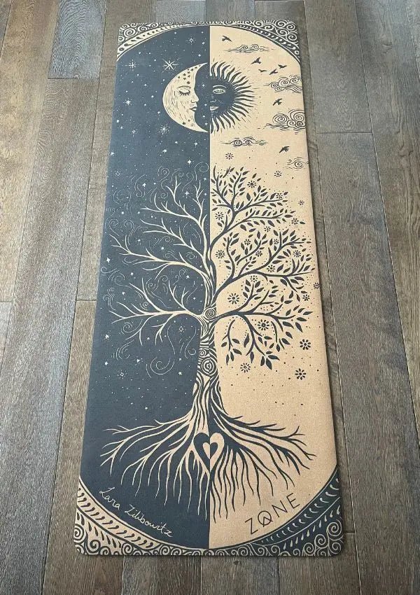 The Cycle Of Life Cork Yoga Mat ZONE