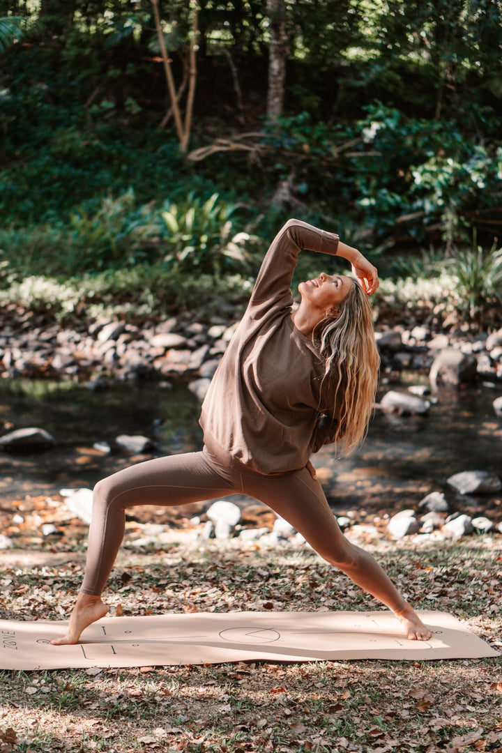 Hemp Crew neck sweater in Shiitake