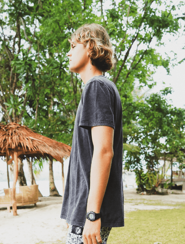 mens hemp t shirt black