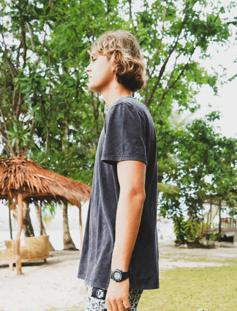 mens hemp t shirt black
