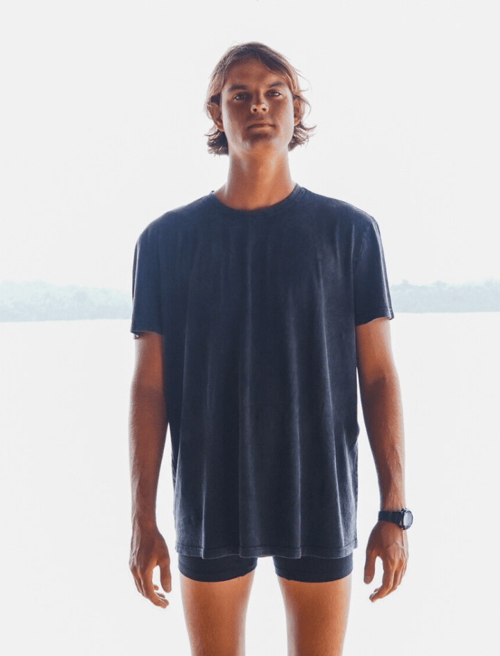 mens hemp t shirts in ash black