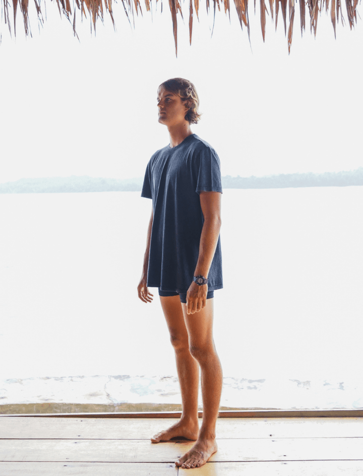 Lightweight eco-friendly hemp t-shirt with extended sleeves, unisex style