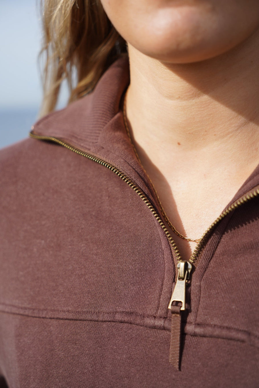 Women's Zip Crew Sweater