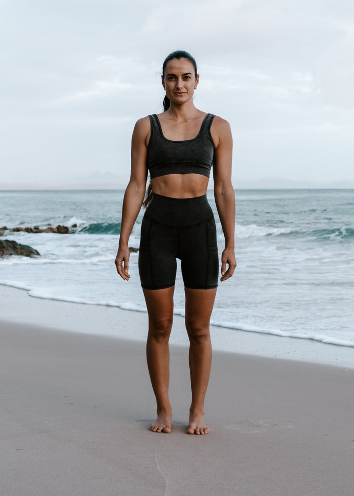 Hemp Crop Top Black ZONE